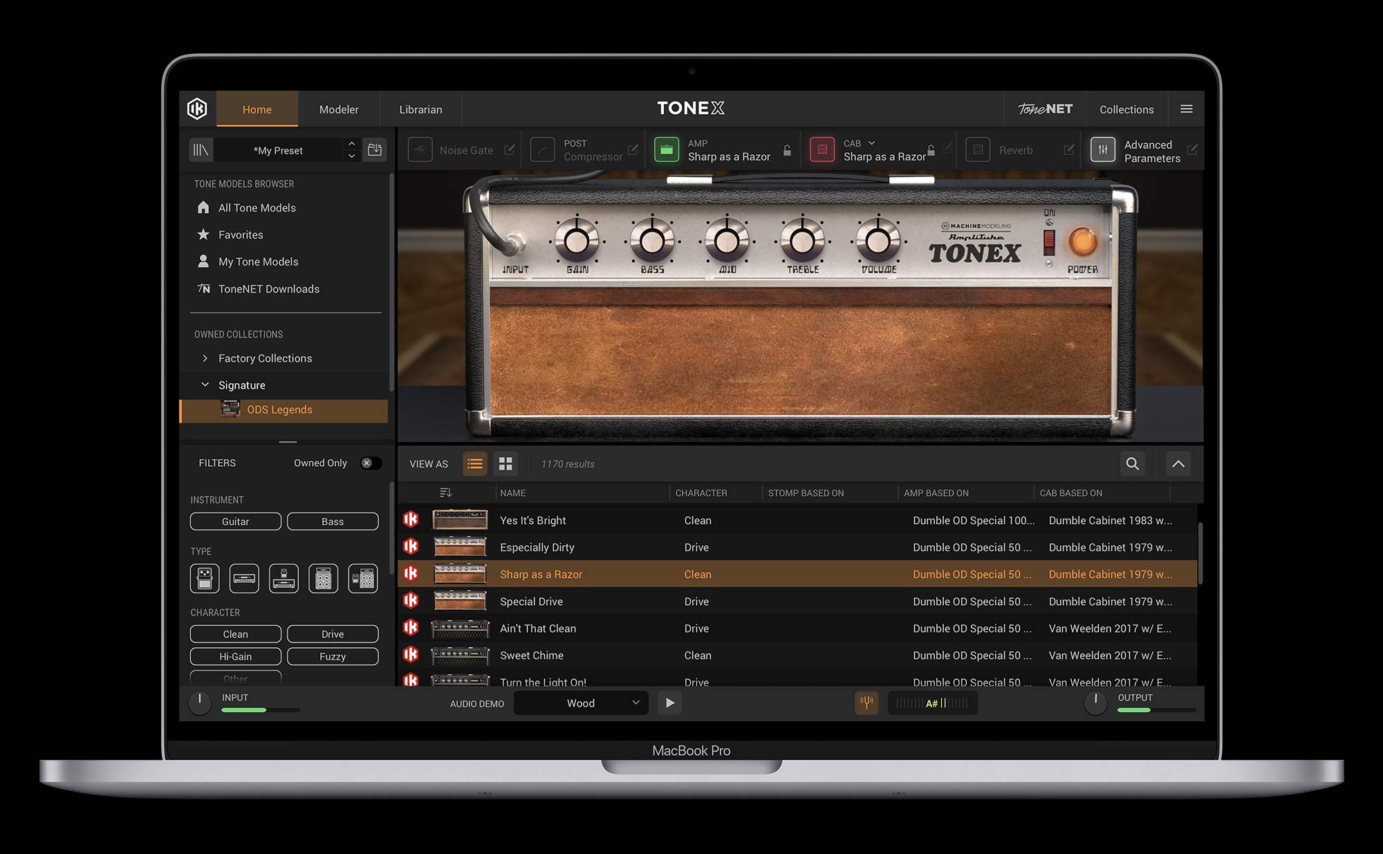 TONEX Signature Collections GUI